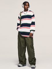 FireChair - Plaid Loose-Fit Utility Wide-Leg Pants