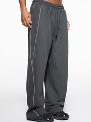 Thunderclaw - Unisex Reflective Stripe Straight-Leg Jogger Pants