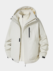 Spirewood - Unisex Water-Repellent 3-in-1 Detachable Hard Shell Jacket