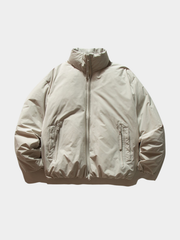 Zephyros - Unisex Stand Collar White Duck Down Jacket