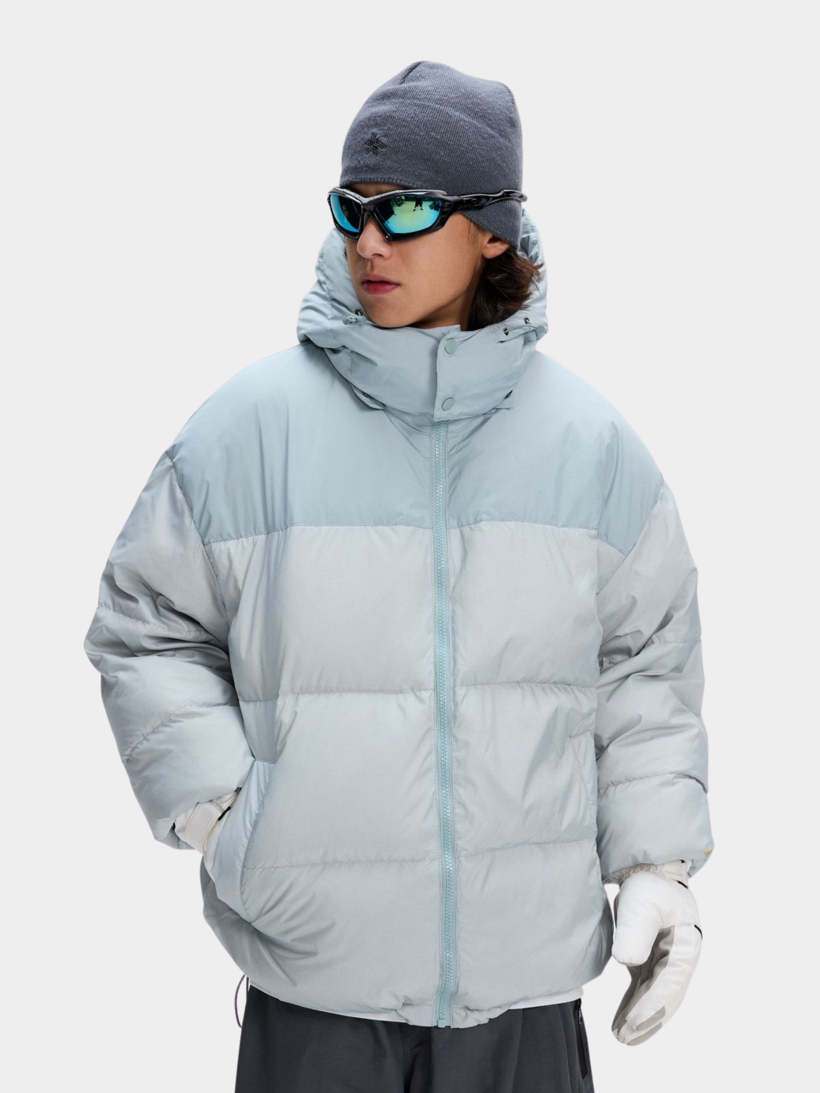 BluffPeak - Detachable Hood Water-Repellent Duck Down Jacket