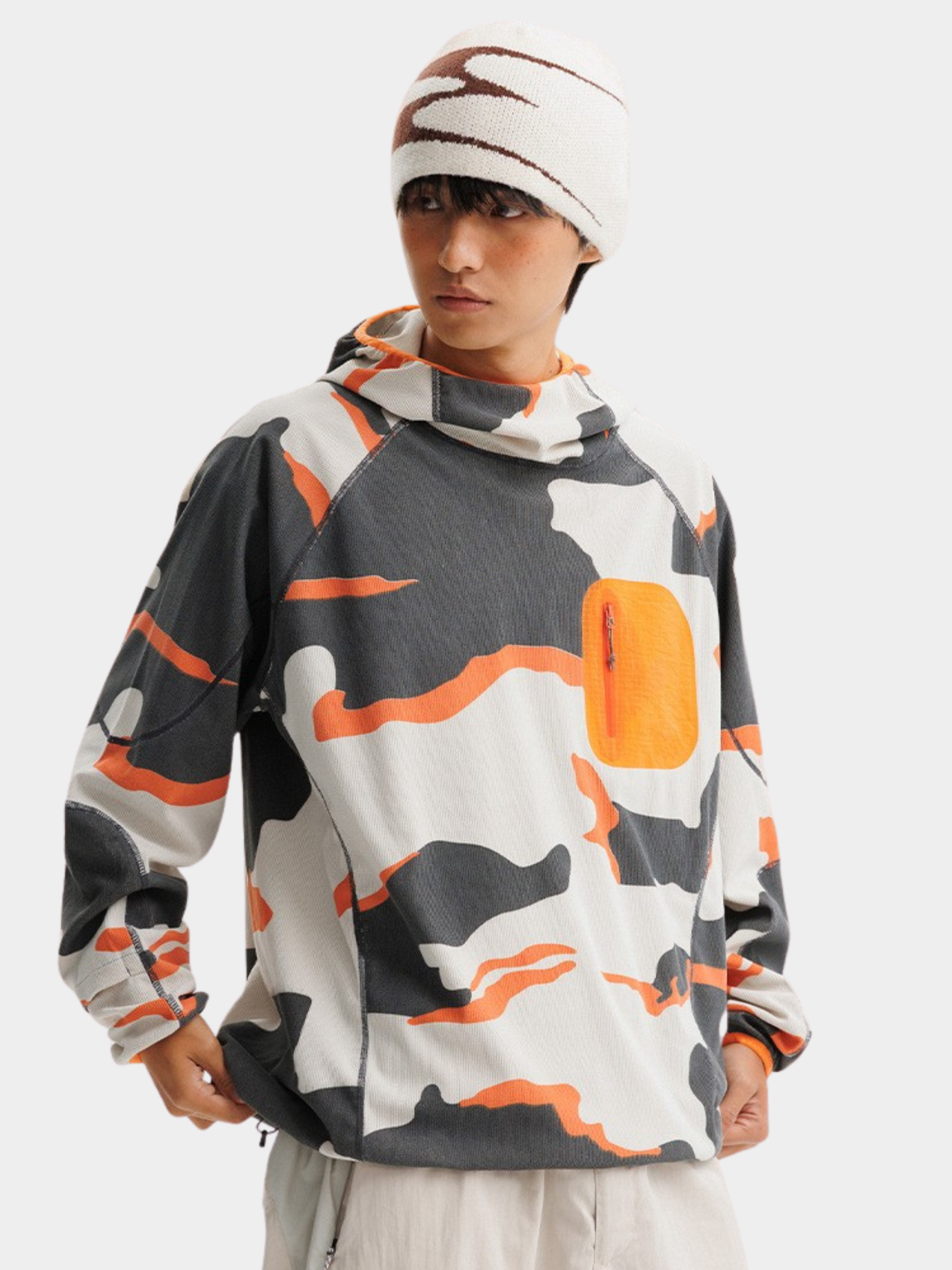 Crag - Moisture-Wicking High Neck Hoodie Base Layer