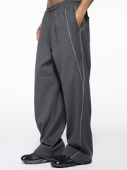 Thunderclaw - Unisex Reflective Stripe Straight-Leg Jogger Pants
