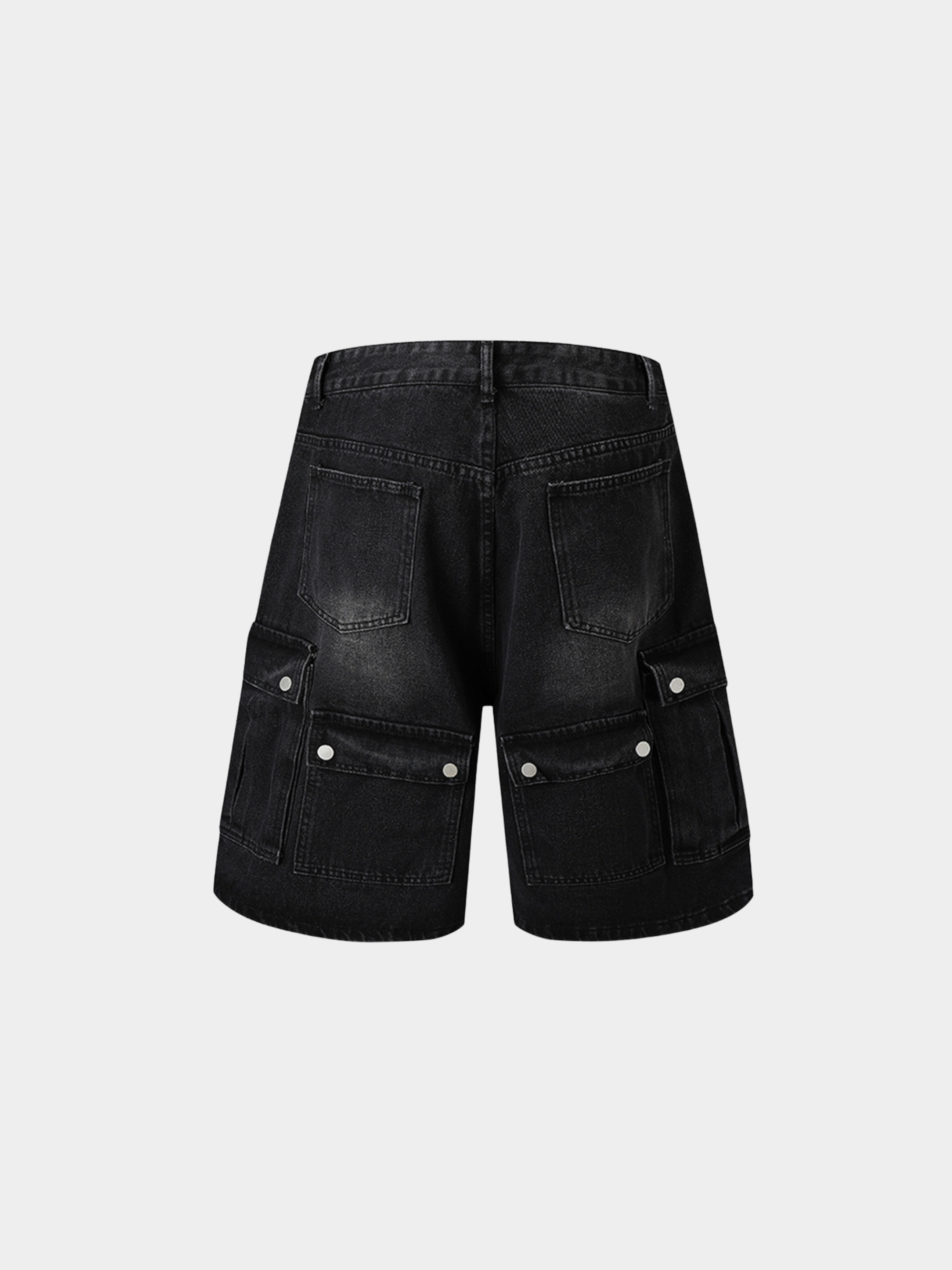 BaseStove - Men's Multi-Pocket Denim Shorts