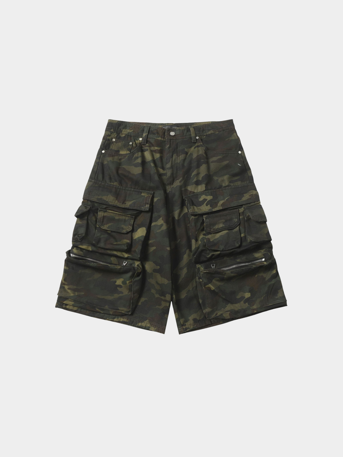 BaseVest - Men's Camouflage Wide-Leg Shorts